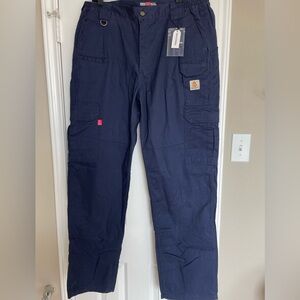 Bocomal Fire Resistant Men's Navy Cargo Work Pants